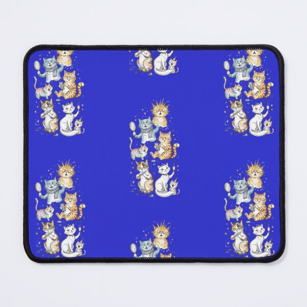 Item preview, Funny Whimsical Cats: Grooming, Cheering and on Cat Media designed and sold by TB-73.