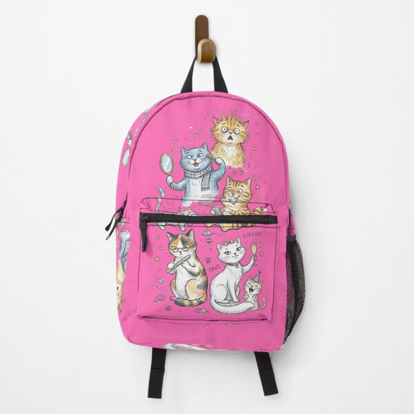 Item preview, Funny Whimsical Cats: Grooming, Cheering and on Cat Media designed and sold by TB-73.