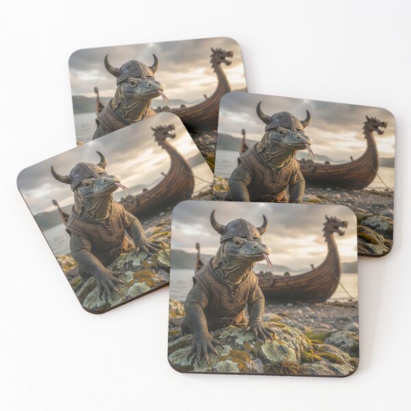 Item preview, Kimodo Dragon Viking Sacks the Coast  designed and sold by Tridentulus.