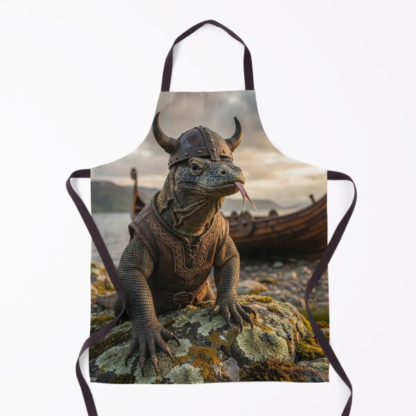 Item preview, Kimodo Dragon Viking Sacks the Coast  designed and sold by Tridentulus.