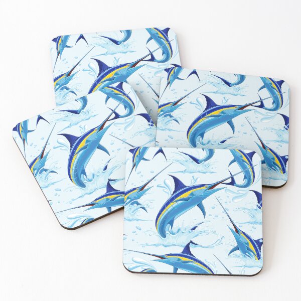 Item preview, Blue Marlin Jumping out of Ocean designed and sold by BluedarkArt.