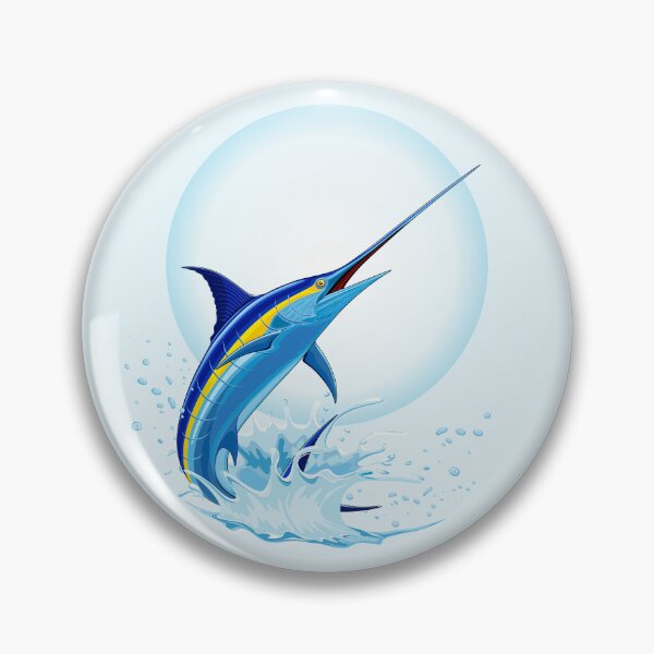 Item preview, Blue Marlin Jumping out of Ocean designed and sold by BluedarkArt.