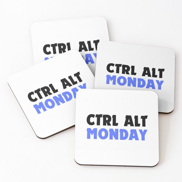 Item preview, Ctrl Alt Monday-Minimalist Work Humor Design designed and sold by DomKo10.