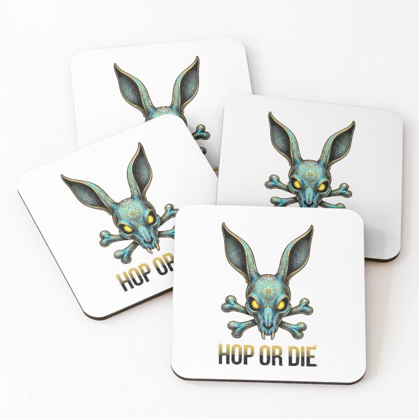 Item preview, Hop or Die Shirt – Edgy Easter Bunny Skull Graphic Tee designed and sold by relso.