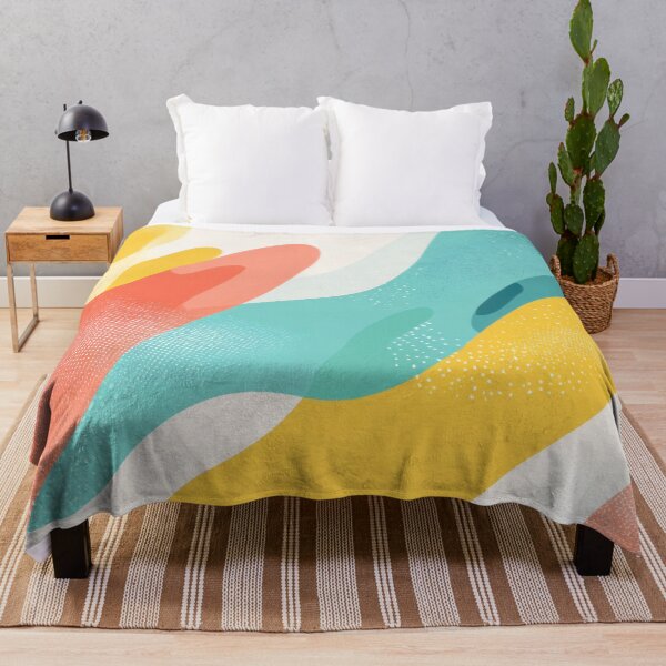 Item preview, Waves of color in modern art design designed and sold by anytka.