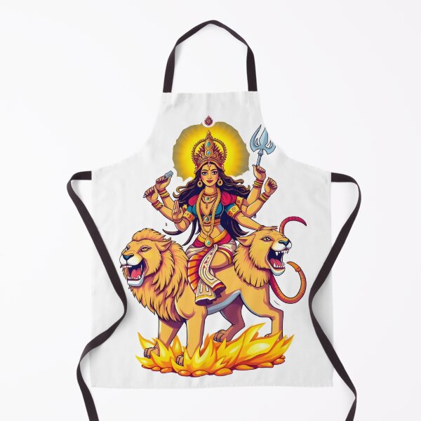 Item preview, Durga Blessings with Diyas designed and sold by Teewave-Ashish.