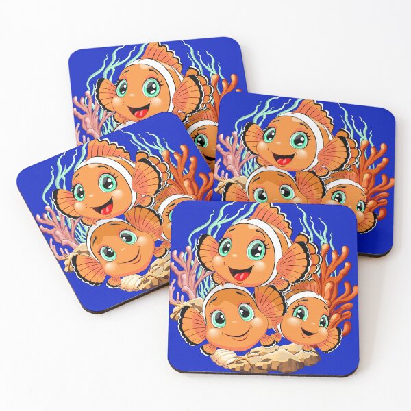 Item preview, Clown fish Cartoon cute Family Underwater designed and sold by BluedarkArt.
