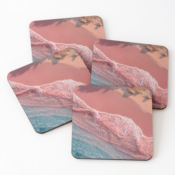 Item preview, Pink Sand Beach Aerial Coastline Banner designed and sold by chase-thewave.