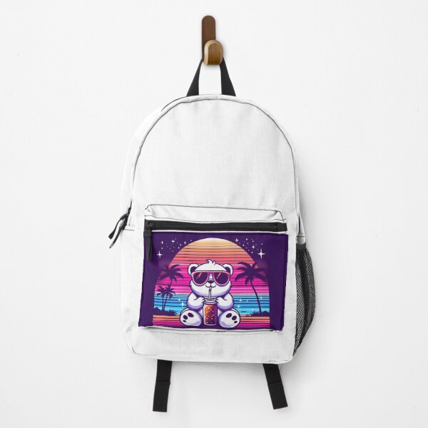 Item preview, Synthwave Sunset Bear – Retro Neon Aesthetic designed and sold by ZolaDesings.