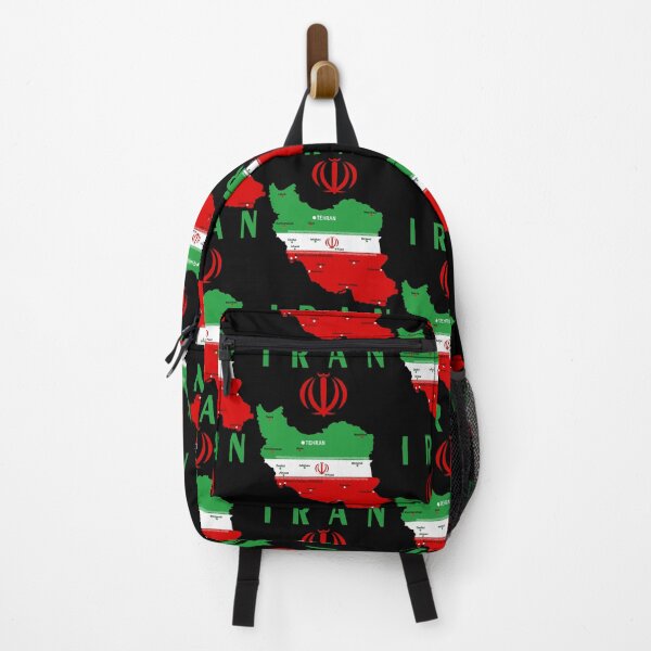 Item preview, Iran Map with Flag and Emblem designed and sold by BluedarkArt.