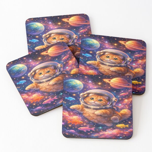 Item preview, Space Cat Astronaut designed and sold by EvenGrind.