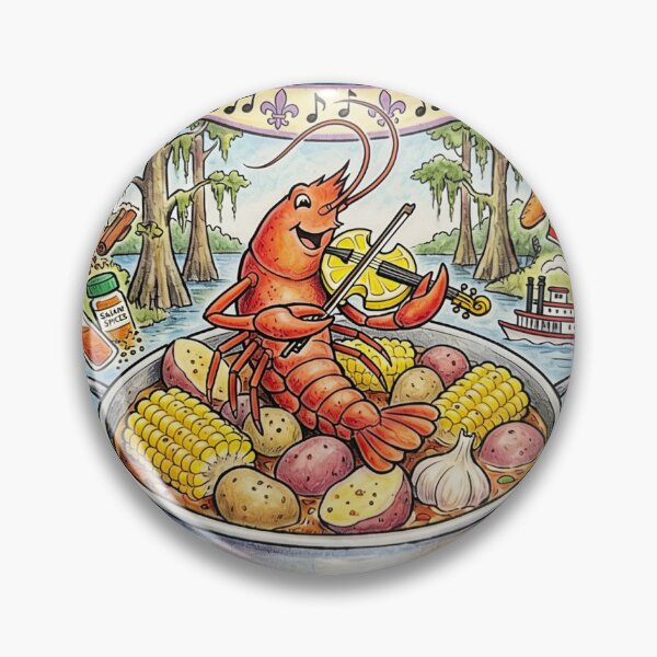 Artikelvorschau, Crawfish Boil – Aufkleber für Crawfish-Liebhaber – Cajun-Meeresfrüchte entworfen und verkauft von GymTanLaundry.