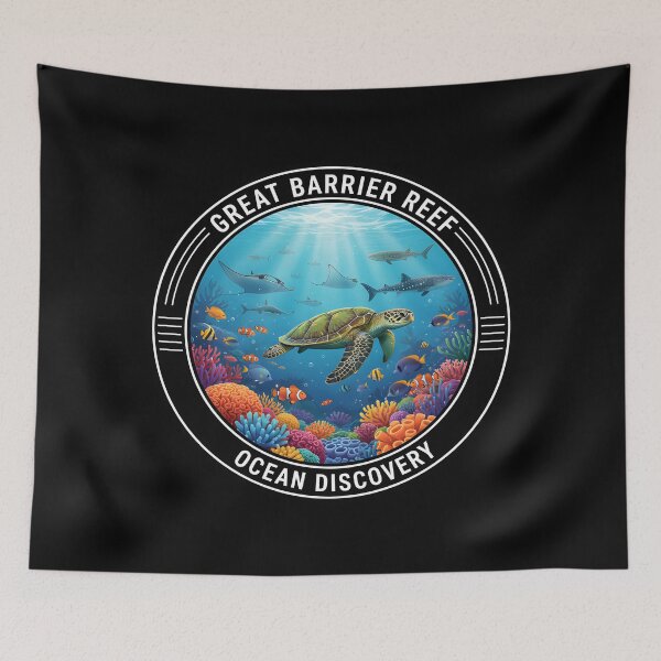 Item preview, Great Barrier Reef Ocean Discovery | Australia Diving Coral Reef Underwater Travel Design designed and sold by Axivra.