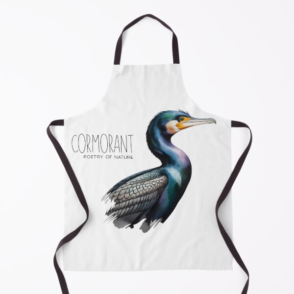 Item preview, Cormorant Poetry of Nature – Elegant Bird Illustration designed and sold by ArcticFoxStudio.