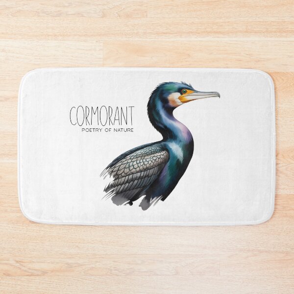 Item preview, Cormorant Poetry of Nature – Elegant Bird Illustration designed and sold by ArcticFoxStudio.