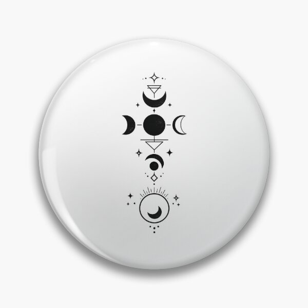 Item preview, Minimal Geometric Moon Phases designed and sold by Le Grand Requin.