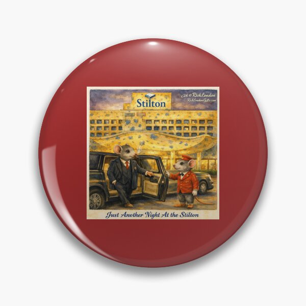 Item preview, Just Another Night at The Stilton – Cheese Hotel Mouse Cartoon designed and sold by Rick London Gifts.