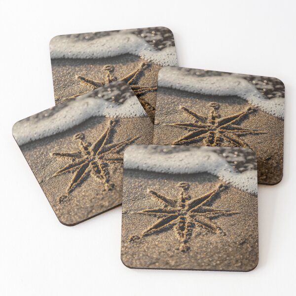 Item preview, Nautical Compass Rose Sand Drawing designed and sold by chase-thewave.
