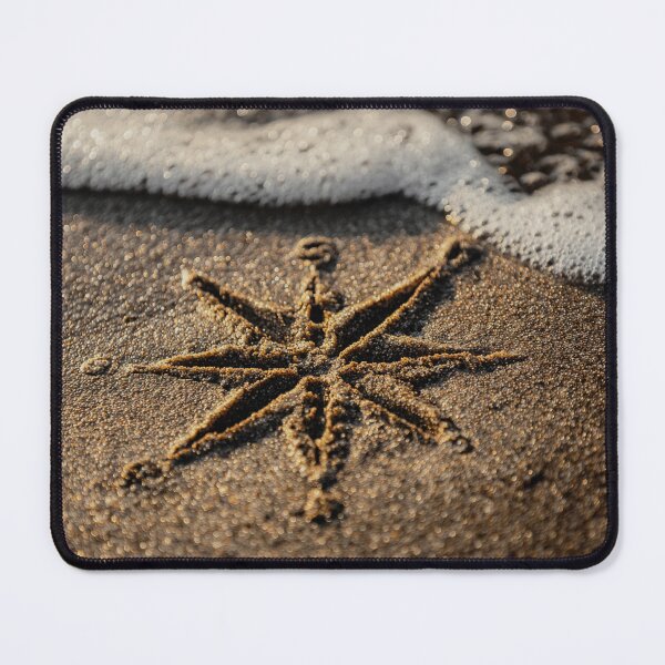 Item preview, Nautical Compass Rose Sand Drawing designed and sold by chase-thewave.
