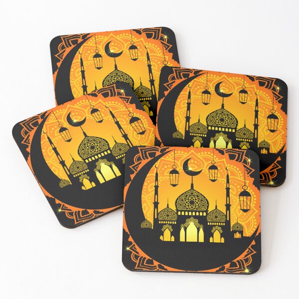 Item preview, Ramadan Mubarak Mecca Mosque and Crescent Moon designed and sold by BluedarkArt.