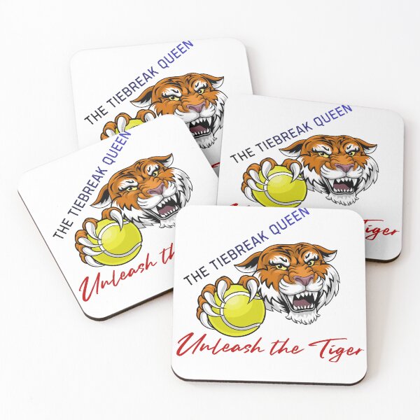 Item preview, Roaring Tiger with a Tennis Ball.  The Tiebreak Queen, Saba Queen.  Gift for Sabalenka Fan, Gift for a Tennis Fan, Tennis Lover. designed and sold by ShrimpAndGrits.