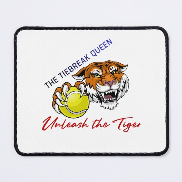 Item preview, Roaring Tiger with a Tennis Ball.  The Tiebreak Queen, Saba Queen.  Gift for Sabalenka Fan, Gift for a Tennis Fan, Tennis Lover. designed and sold by ShrimpAndGrits.