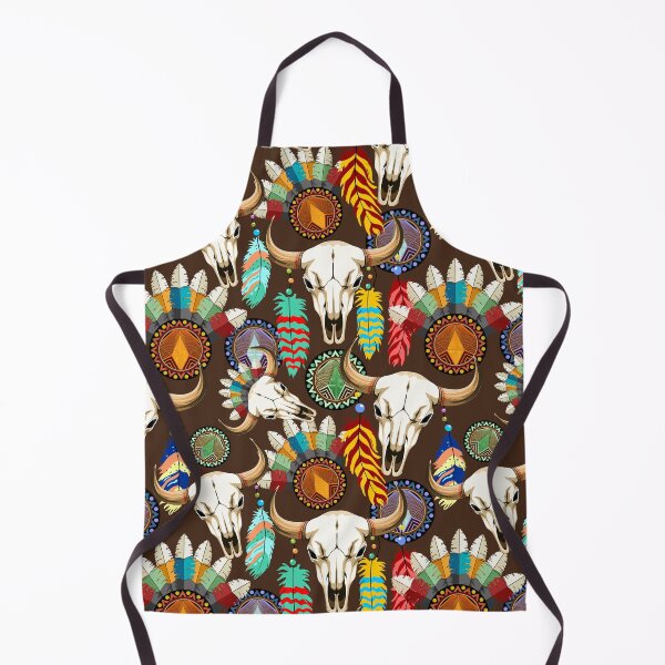 Item preview, Buffalo Skull Native American Emblem designed and sold by BluedarkArt.