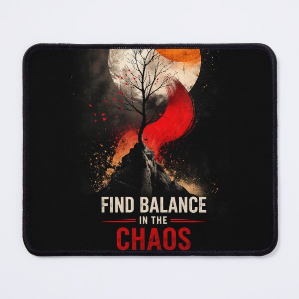 Item preview, Find Balance In The Chaos Yin Yang Tree Design designed and sold by AbstractAuraArt.
