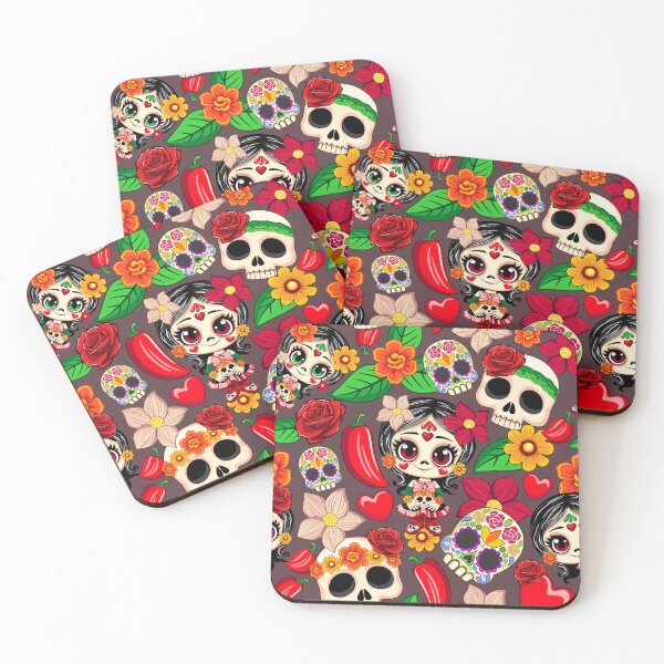 Item preview, Calavera Cute Calaverita and Sugar Skulls designed and sold by BluedarkArt.