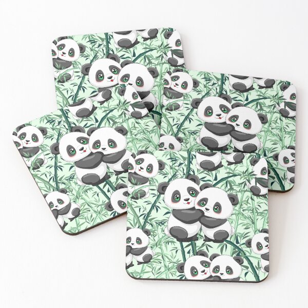 Item preview, Cute Pandas in Love and Bamboo designed and sold by BluedarkArt.