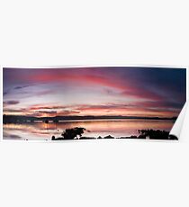 Saratoga Sunset Poster