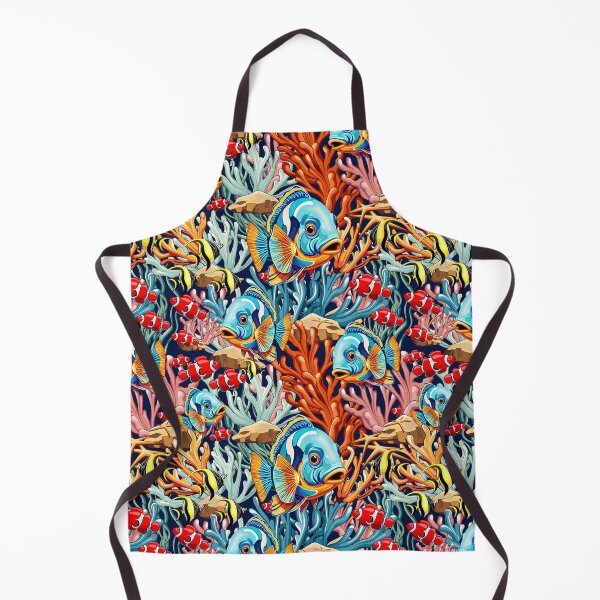 Item preview, Tropical Fish Colorful Summer Pattern designed and sold by BluedarkArt.