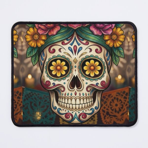 Item preview, Vintage Floral Sugar Skull Dia de los Muertos Art designed and sold by KabronX.