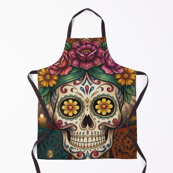 Item preview, Vintage Floral Sugar Skull Dia de los Muertos Art designed and sold by KabronX.