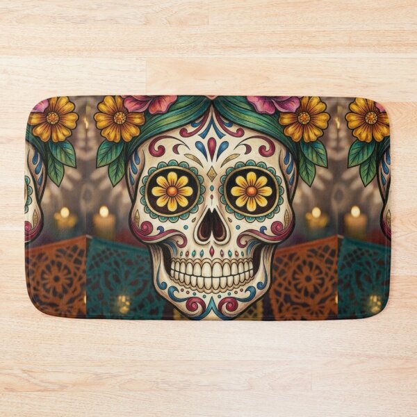 Item preview, Vintage Floral Sugar Skull Dia de los Muertos Art designed and sold by KabronX.