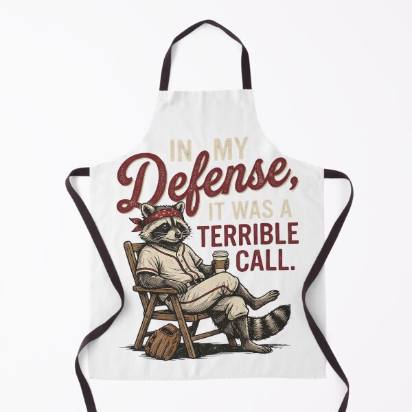 Item preview, In My Defense It Was a Terrible Call Funny Raccoon Baseball designed and sold by VGAfanatic.