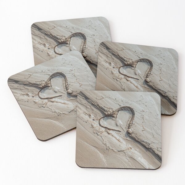 Item preview, Heart Symbol in Wet Shoreline Sand designed and sold by chase-thewave.