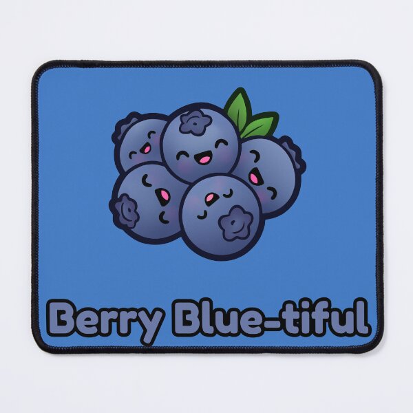 Item preview, Berry Blue-tiful Cute Blueberry - Kawaii Pun Aesthetic designed and sold by AlexAnewArt.