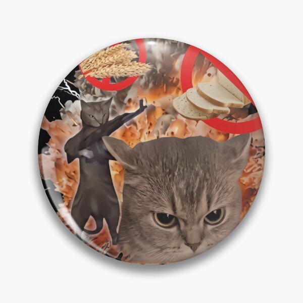 Item preview, I Refuse to Tolerate Gluten – Hardcore Cat Meme designed and sold by MOFAPPAREL.