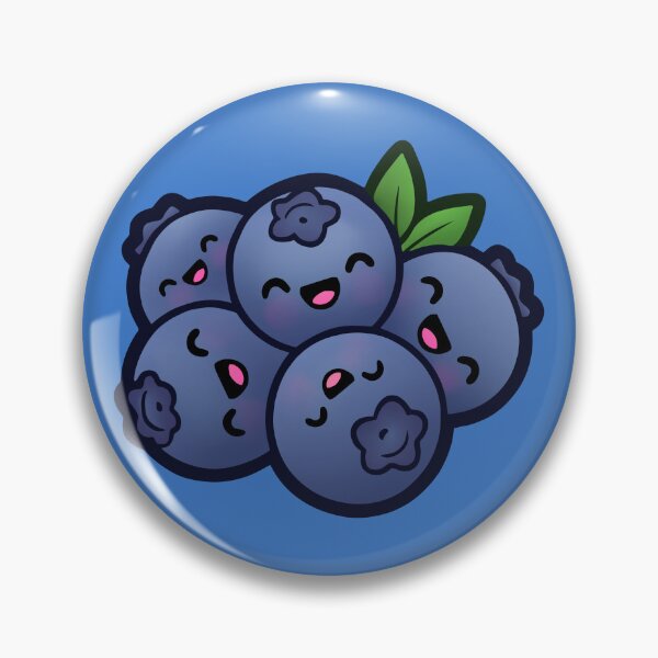 Item preview, Cute Kawaii Blueberry - Cozy Farming Sim Harvest Art designed and sold by AlexAnewArt.