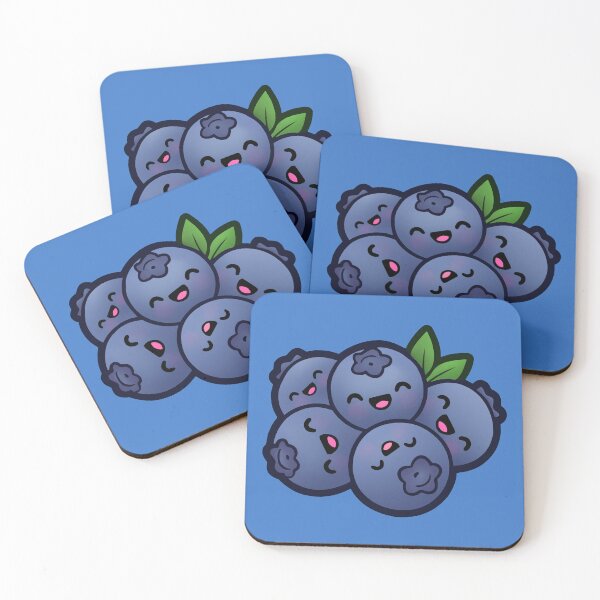 Item preview, Cute Kawaii Blueberry - Cozy Farming Sim Harvest Art designed and sold by AlexAnewArt.