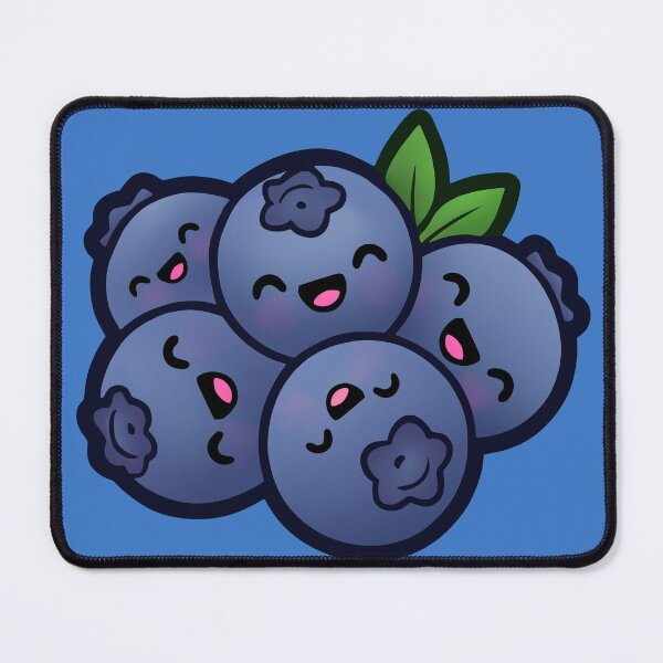 Item preview, Cute Kawaii Blueberry - Cozy Farming Sim Harvest Art designed and sold by AlexAnewArt.