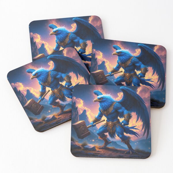 Item preview, Eagle Warrior - Birdman Fantasy Art designed and sold by Lucid Dream Pixel.