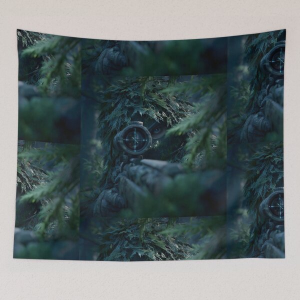Item preview, Stealth Forest Sniper in Ghillie Suit Aiming designed and sold by MouradStudio.