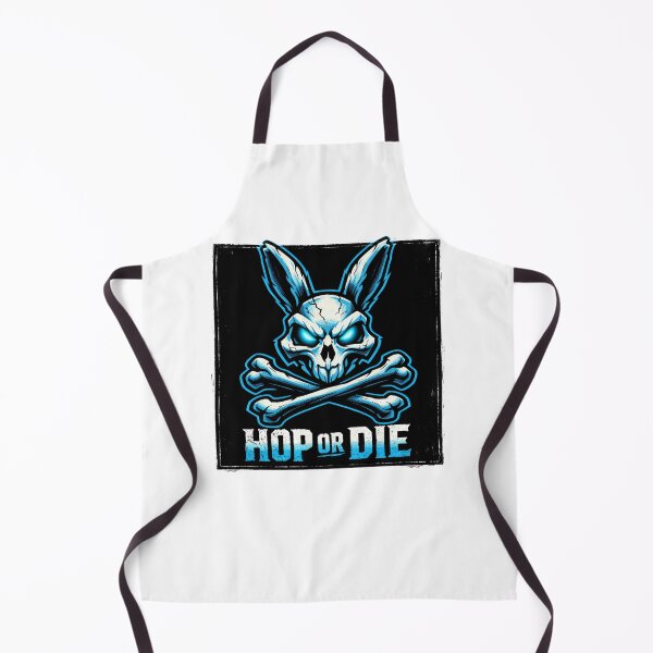 Item preview, Dark Bunny Skull Shirt – Hop or Die Graphic Tee designed and sold by relso.