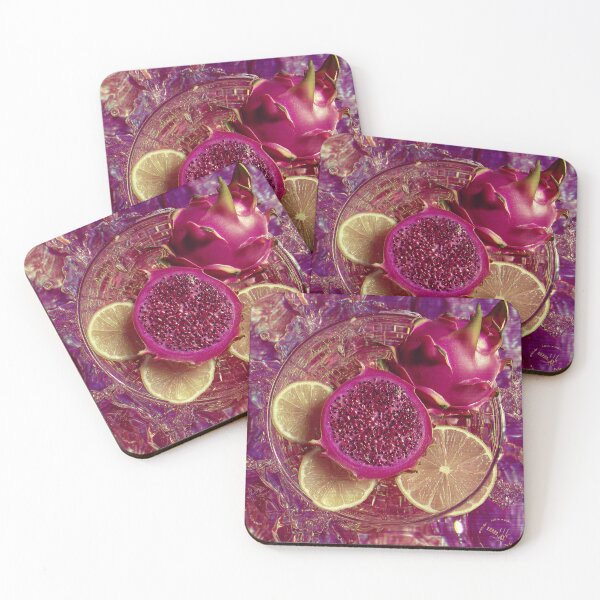 Item preview, Psychedelic Dragon Fruit & Lemon Still Life designed and sold by EK-World.