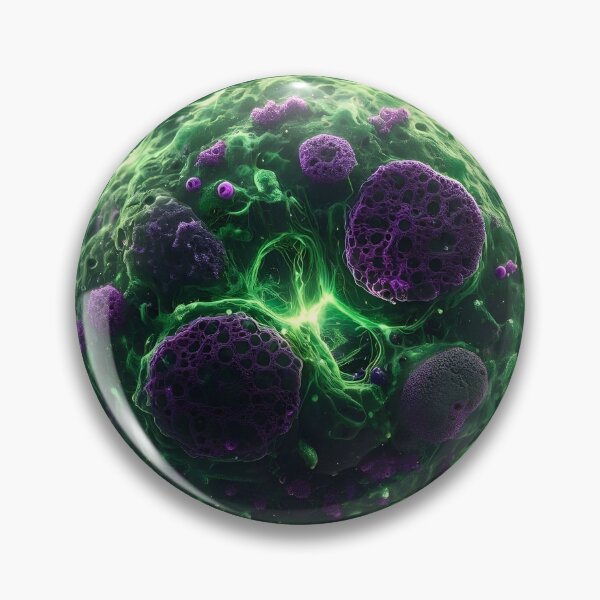 Item preview, Glowing Microscopic Pathogen Cell Biology Art designed and sold by MouradStudio.