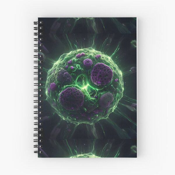 Item preview, Glowing Microscopic Pathogen Cell Biology Art designed and sold by MouradStudio.