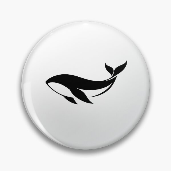 Item preview, Minimal Abstract Whale Silhouette designed and sold by Le Grand Requin.