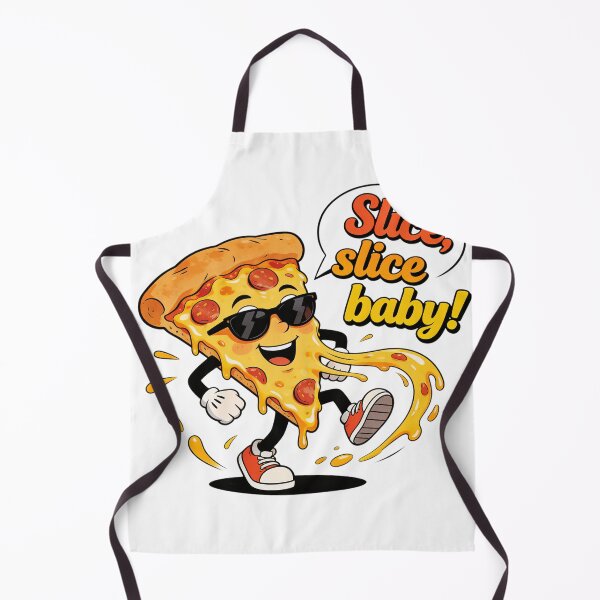 Item preview, Cool Pizza Slice Pun - Slice Slice Baby designed and sold by LowBattery Social Club.